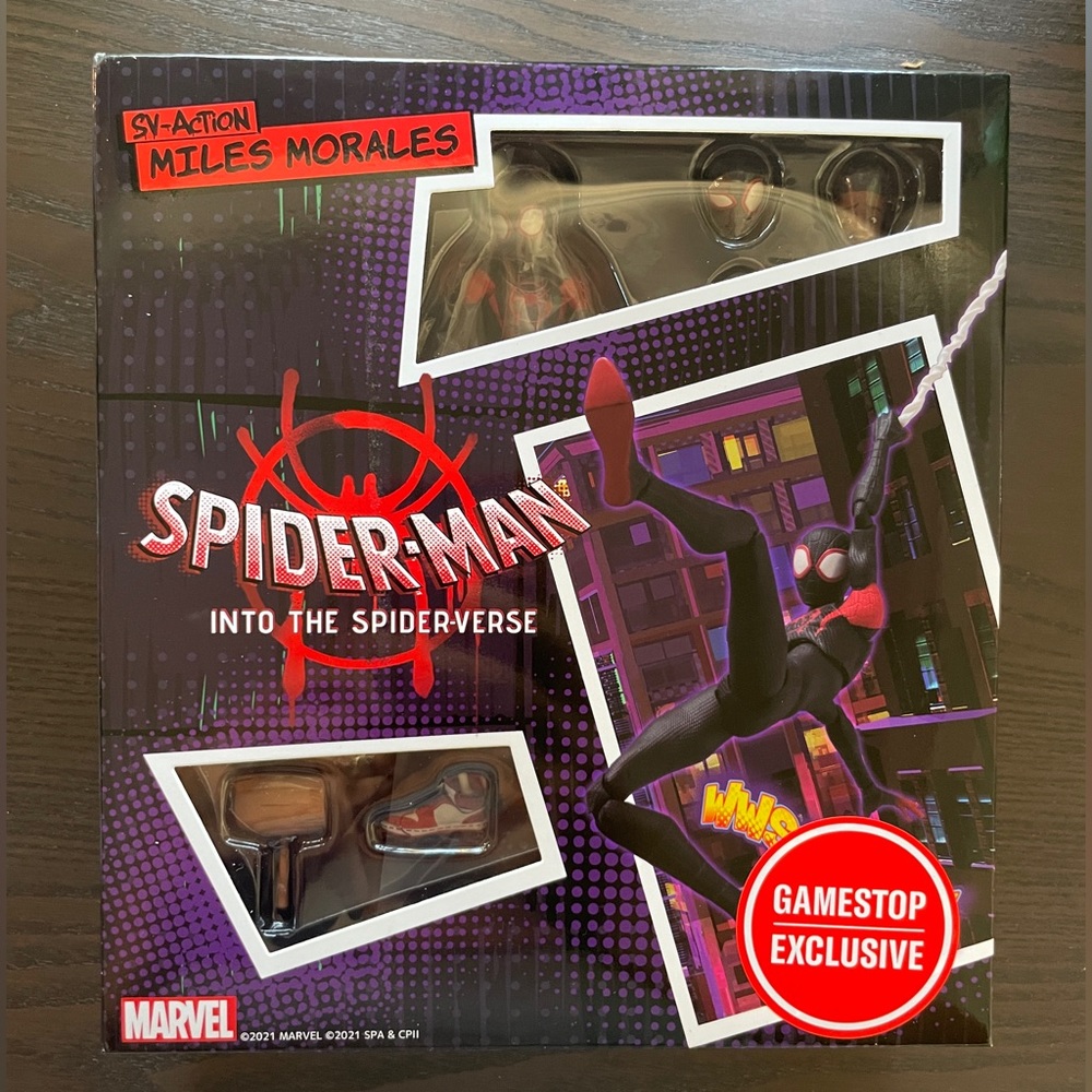Sold out Rare SV-Action Miles Morales Spider-Man Into The Spider-Verse GameStop
